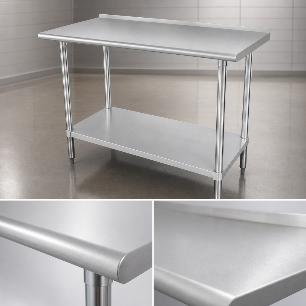 16-Gauge 304 Stainless Steel Top
