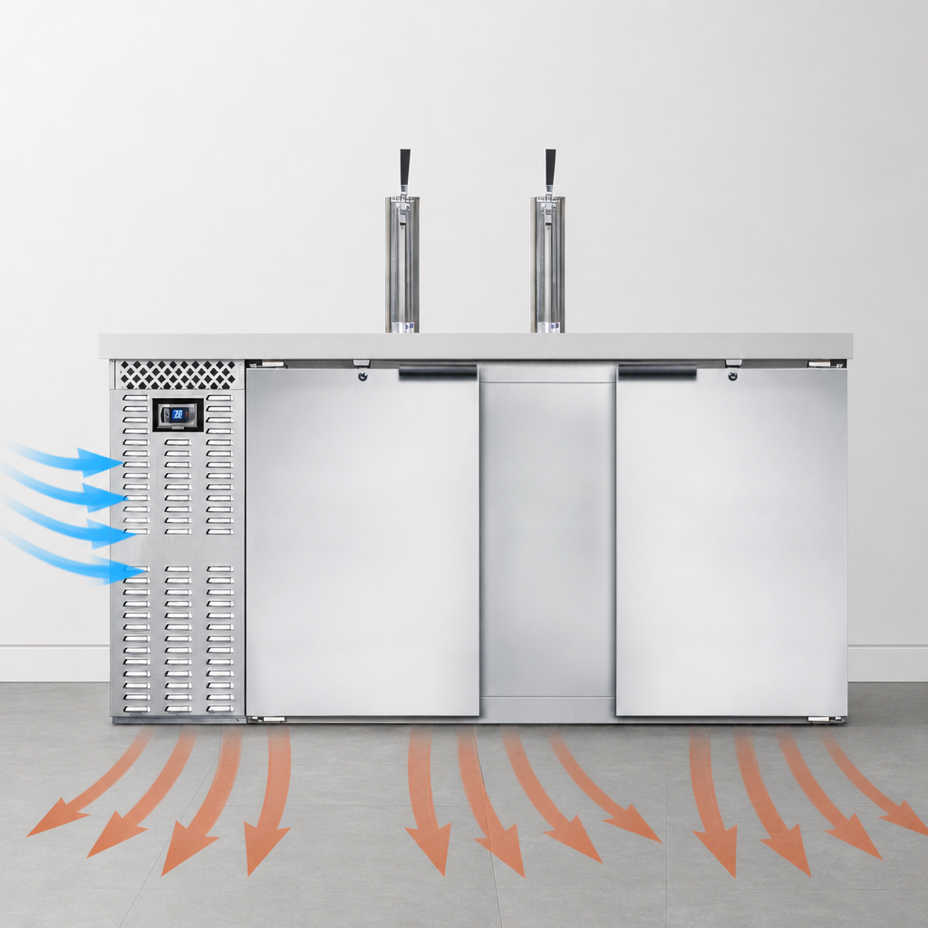 Front Breathing Refrigeration System