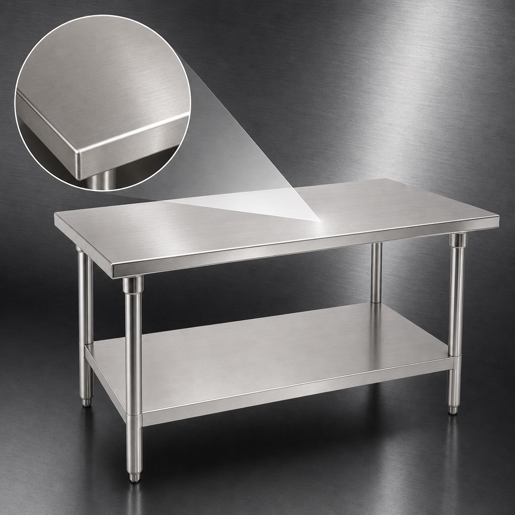 14 Gauge 304 Stainless Steel Top