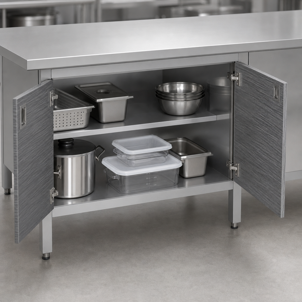 Cabinet Base with Hinged Doors