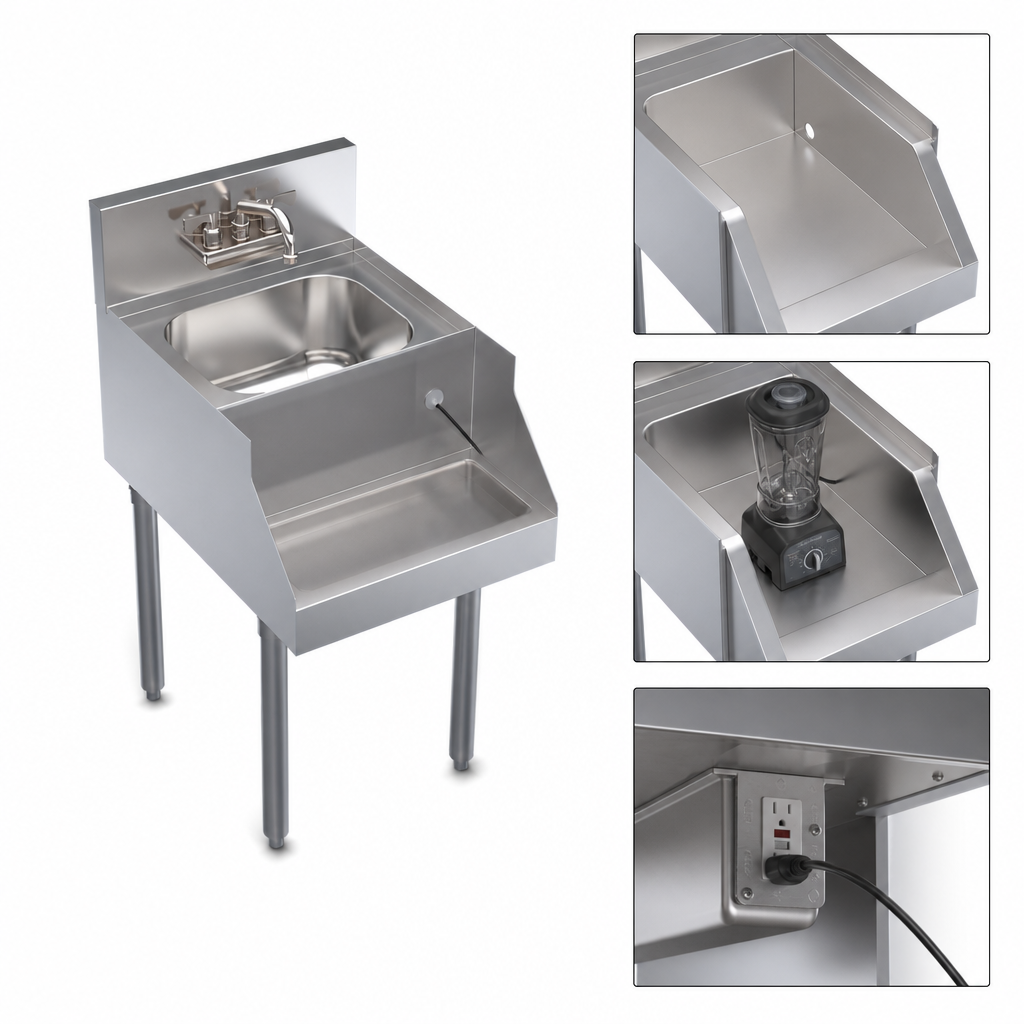 Recessed Blender Shelf
