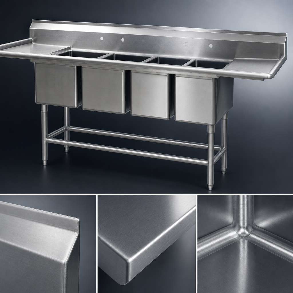14-Gauge Stainless Steel Construction