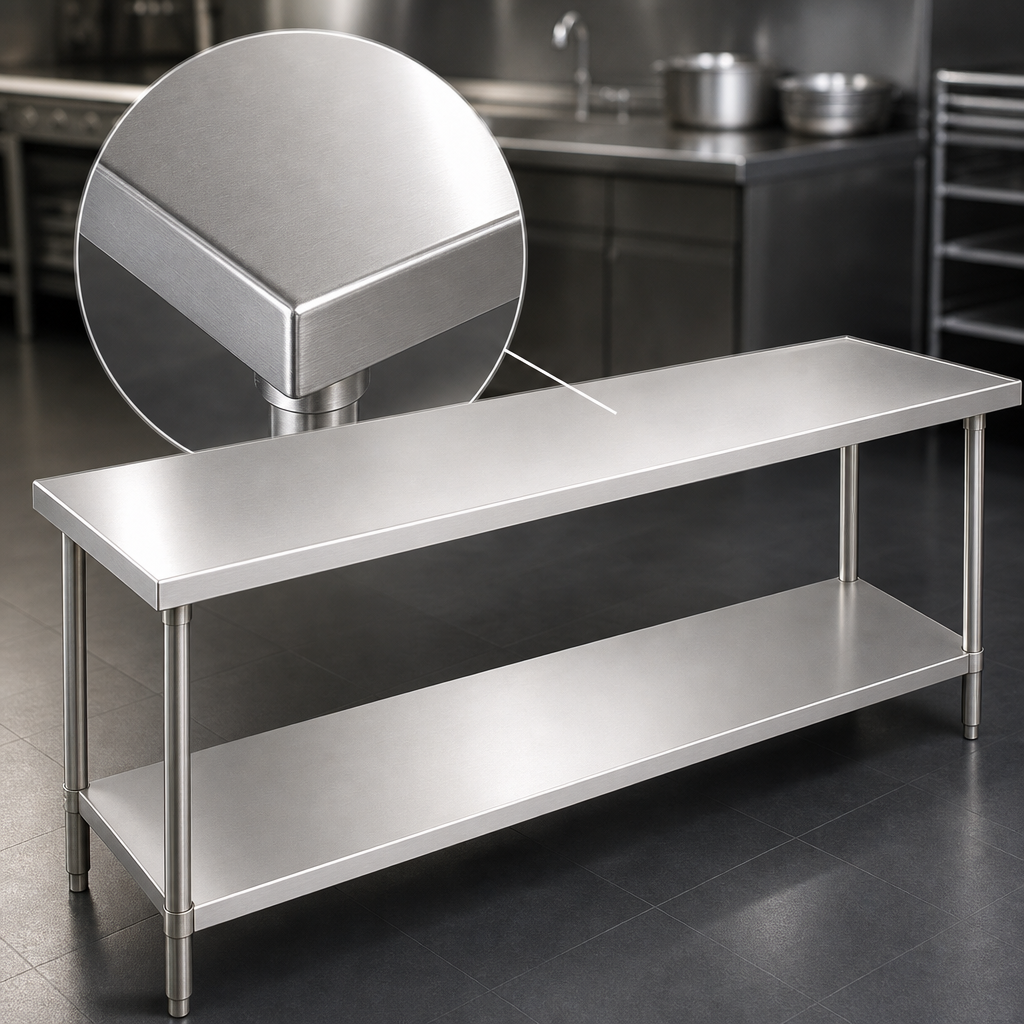14-Gauge 304 Stainless Steel Top
