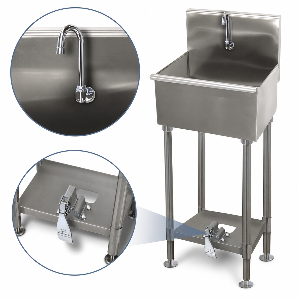 Toe-Push Operated Valve