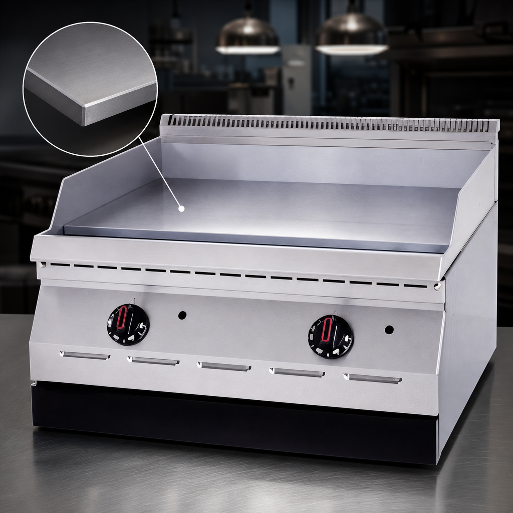 1/2-Inch Polished Steel Griddle Plate