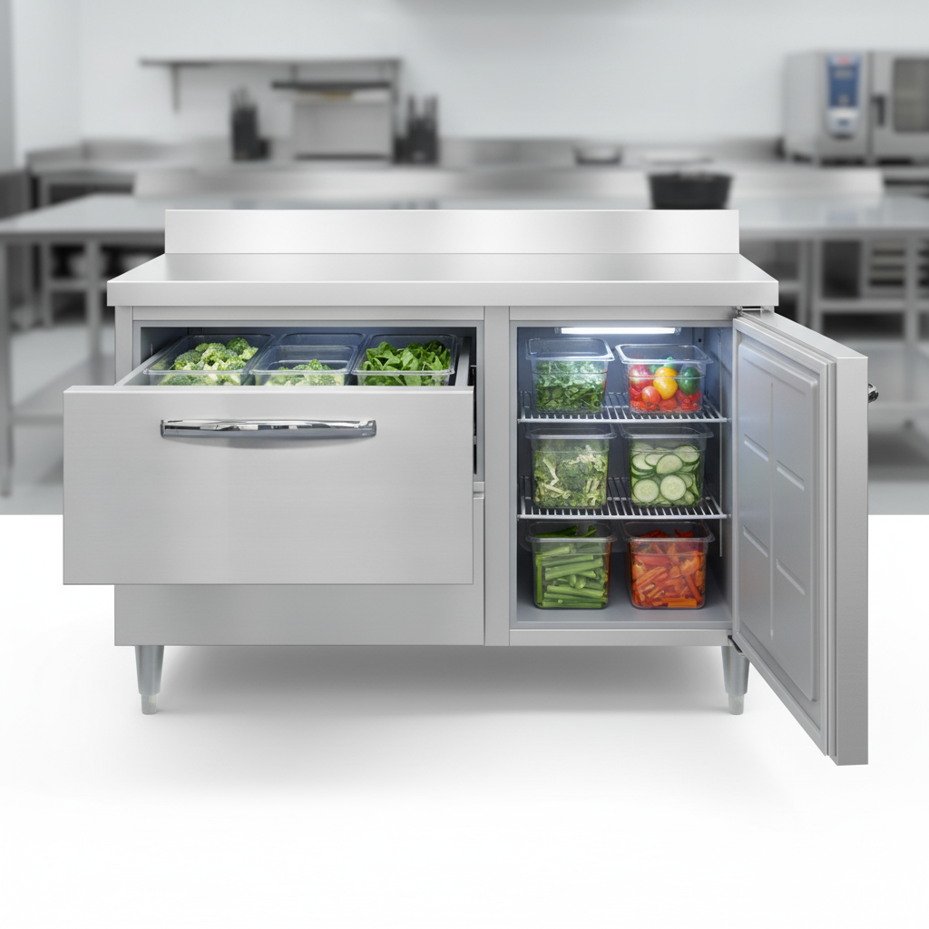 Experience superior food preservation with the freezer's unique forced air design, ensuring uniform cold air distribution throughout every compartment.
