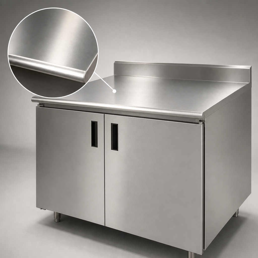 16-Gauge 304 Stainless Steel Top