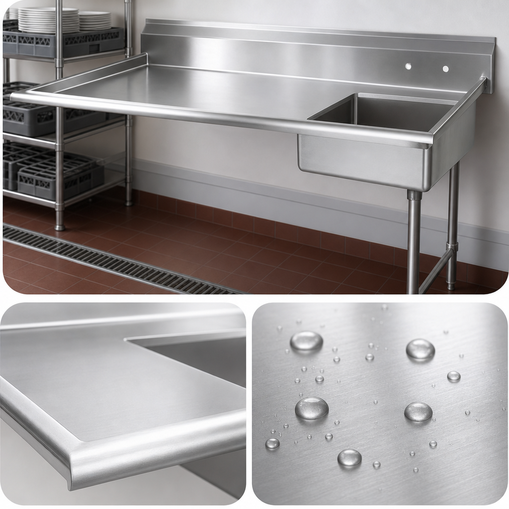 18-Gauge 304 Stainless Steel Top