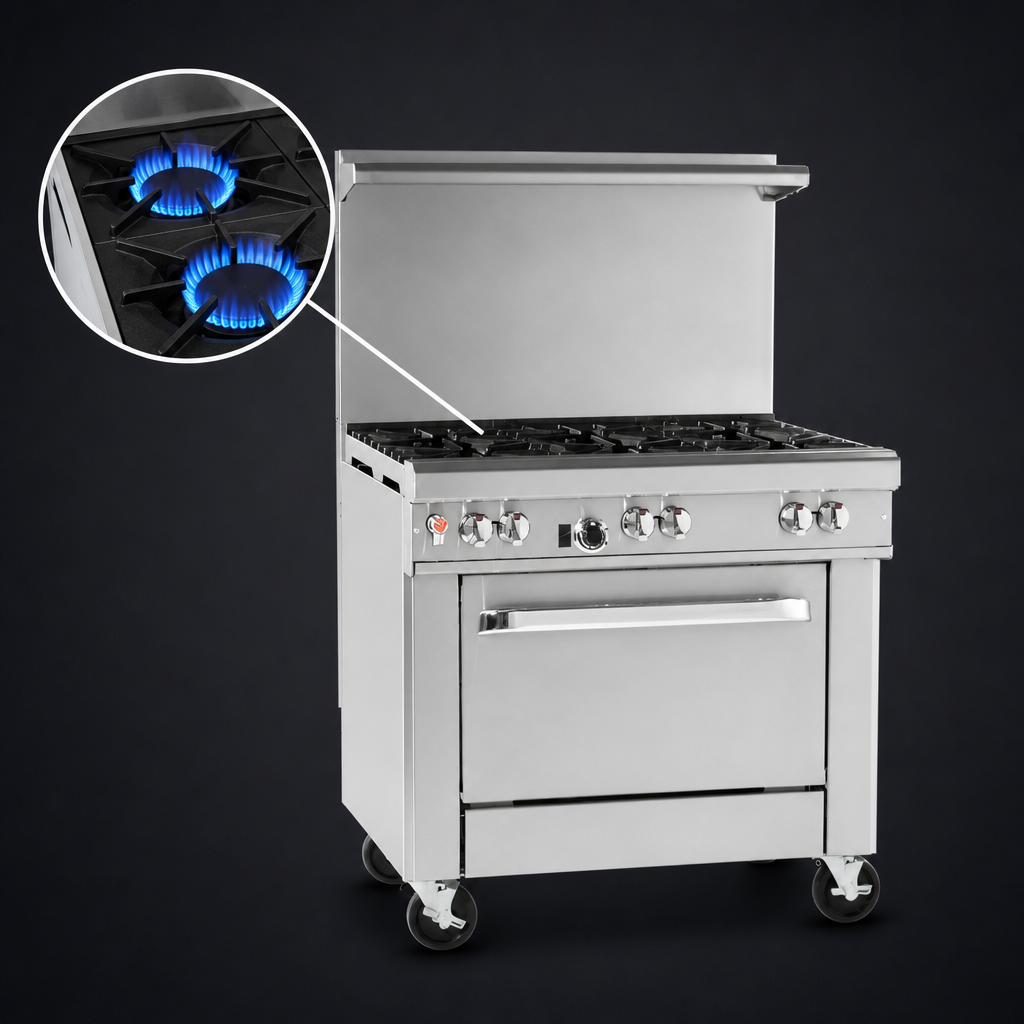 Two Non-Clog Open Burners