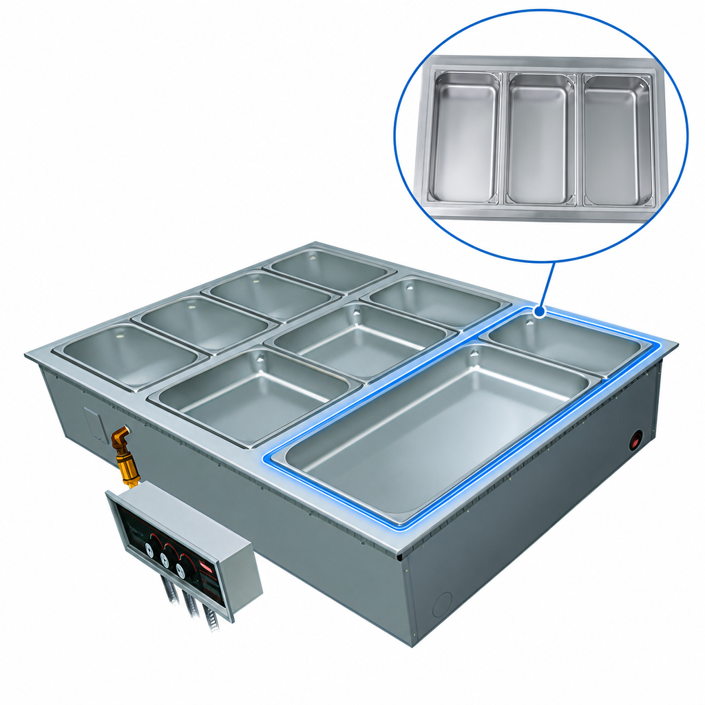 3 x 4/3-Size Pan Capacity