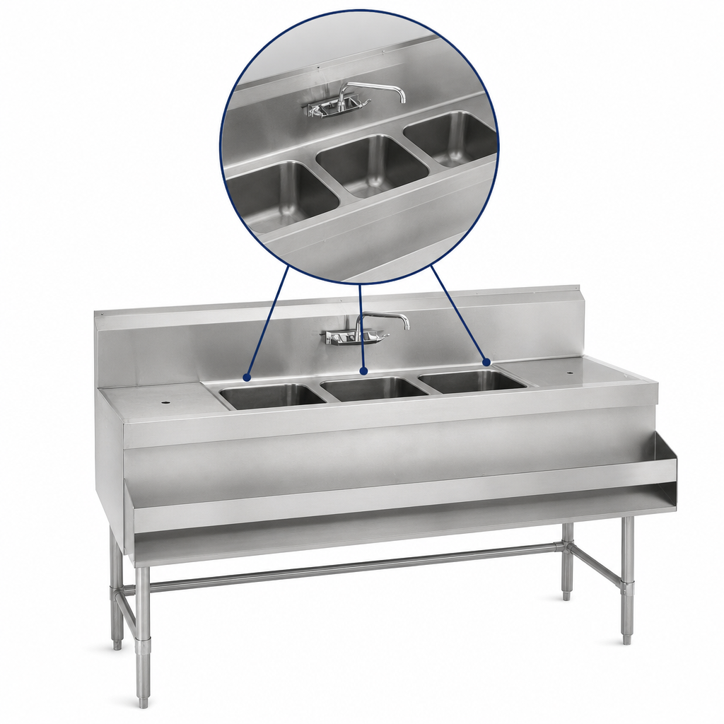 Three-Compartment Bowl Layout