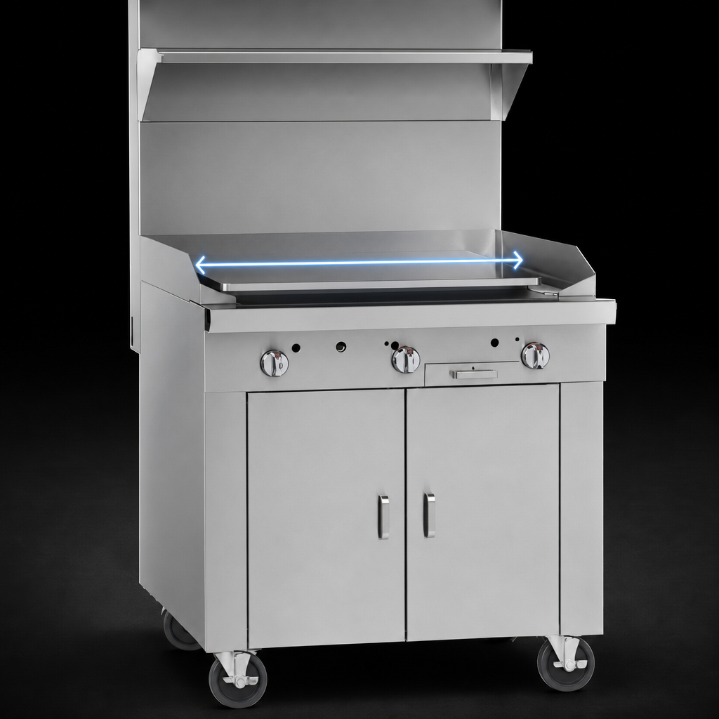 29-3/4-Inch Plancha Surface
