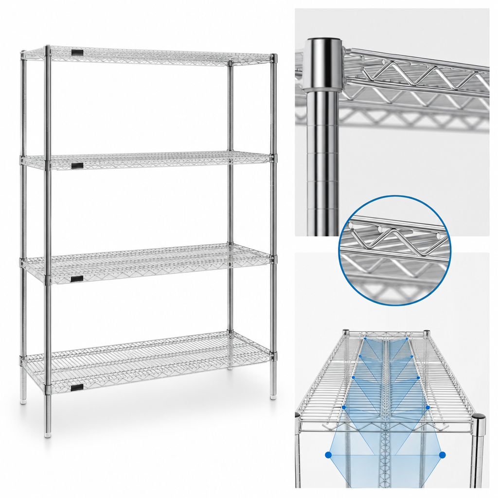 Patented QuadTruss Shelf Design