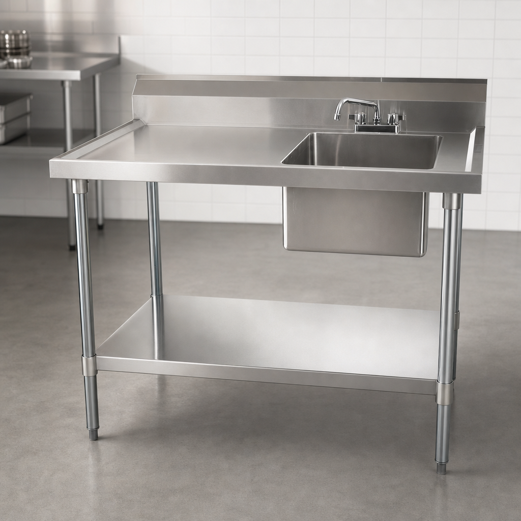 Right-Side Prep Sink