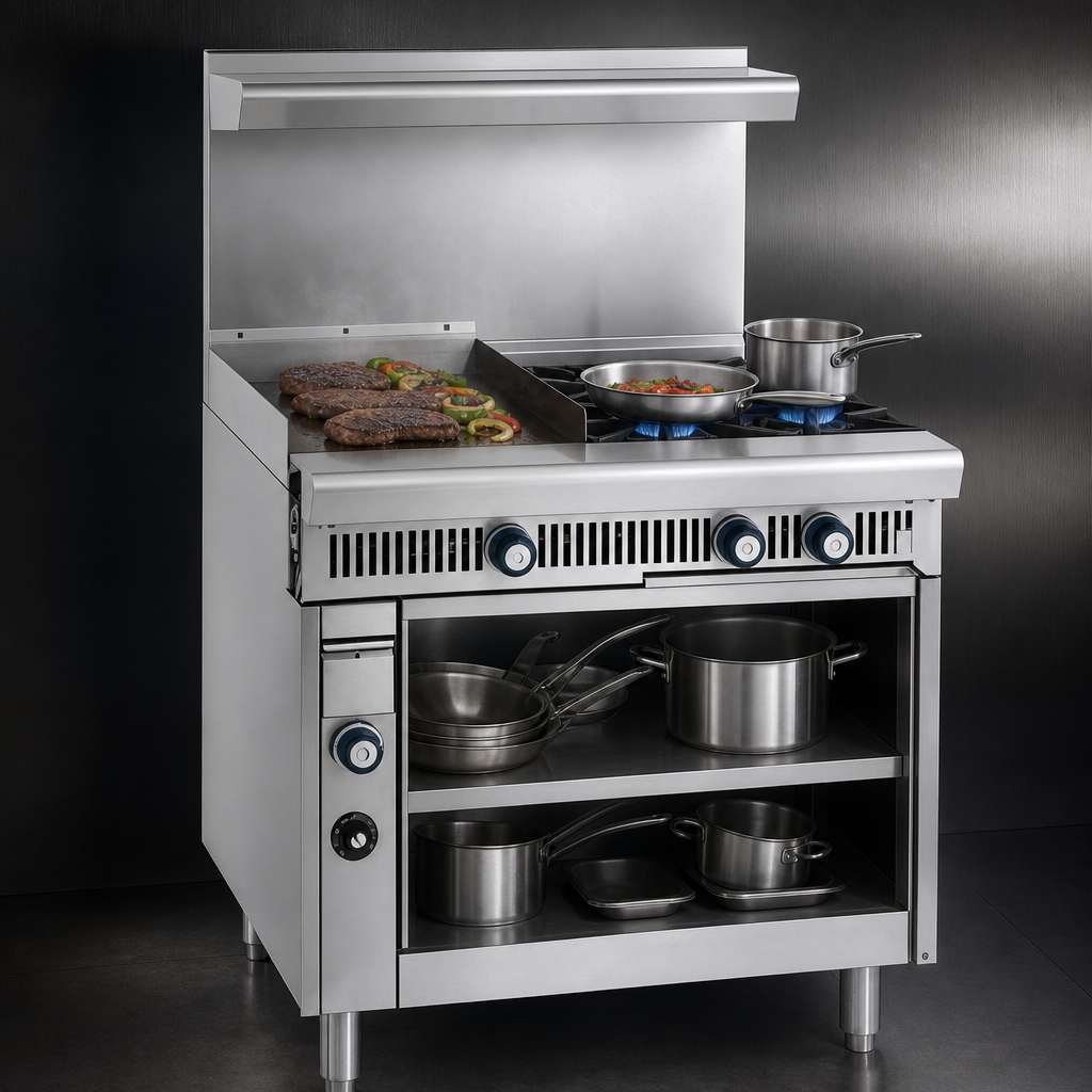 Two Open Burners