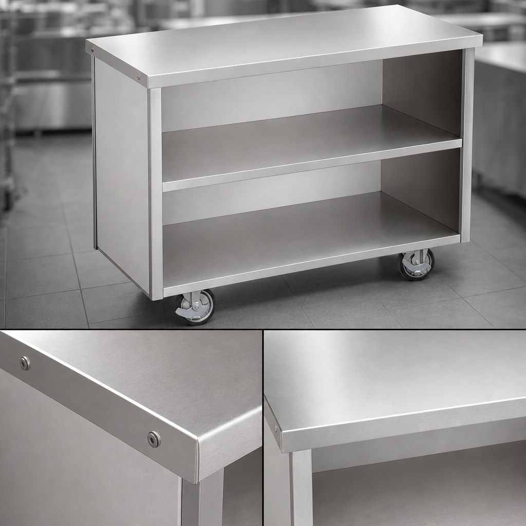 16-Gauge Stainless Steel Top