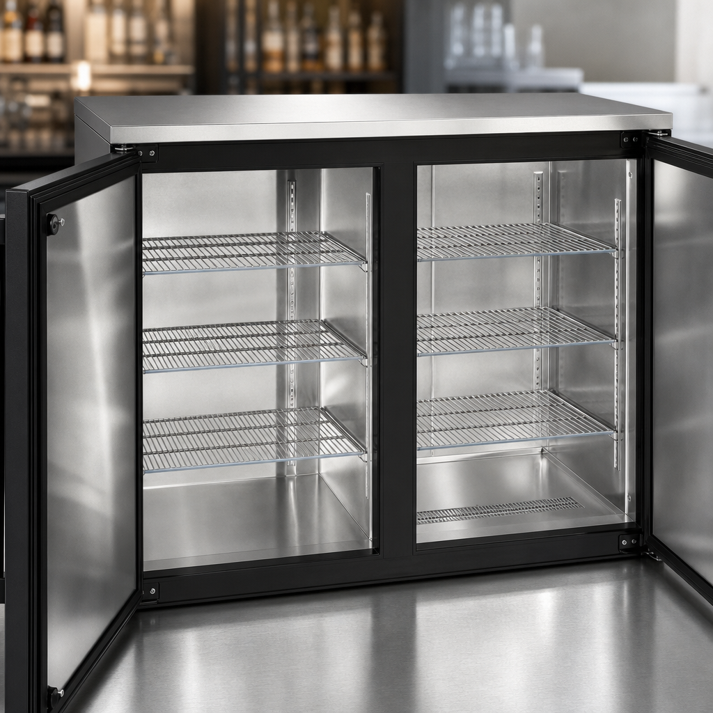 Stainless Steel Interior and Top