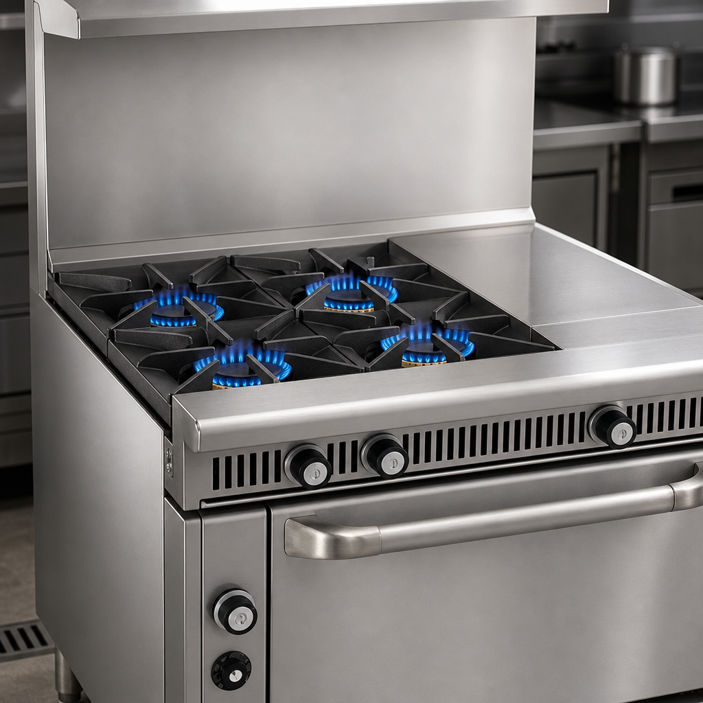 Three Open Burners