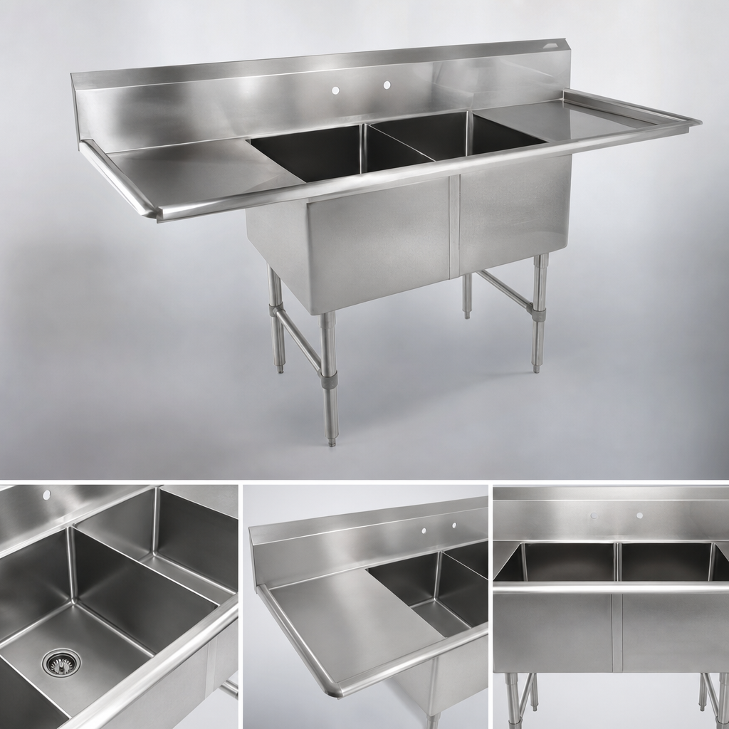 Two Compartment Sink Layout