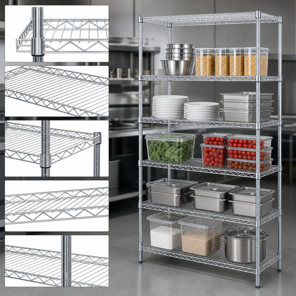 Five Wire Shelves