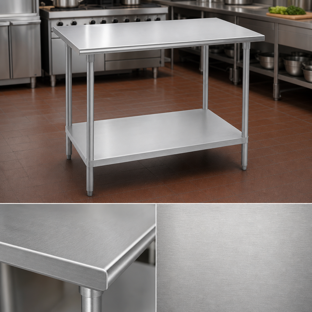 14-Gauge 304 Stainless Steel Top