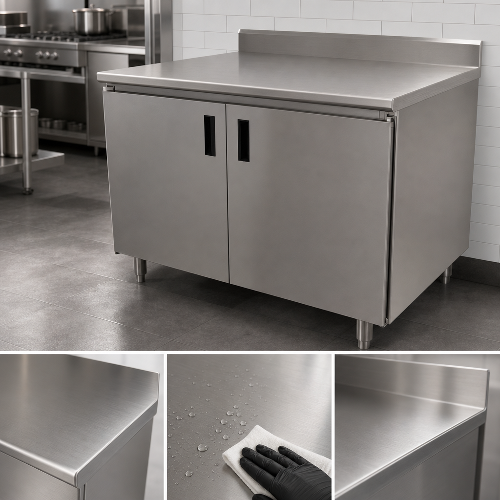 16-Gauge 304 Stainless Steel Top