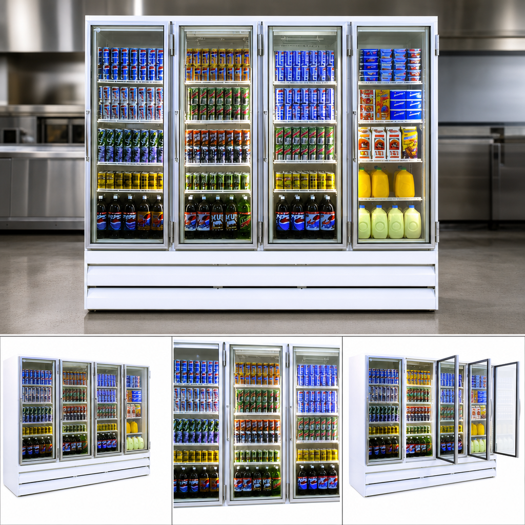 Four-Section Display Cabinet