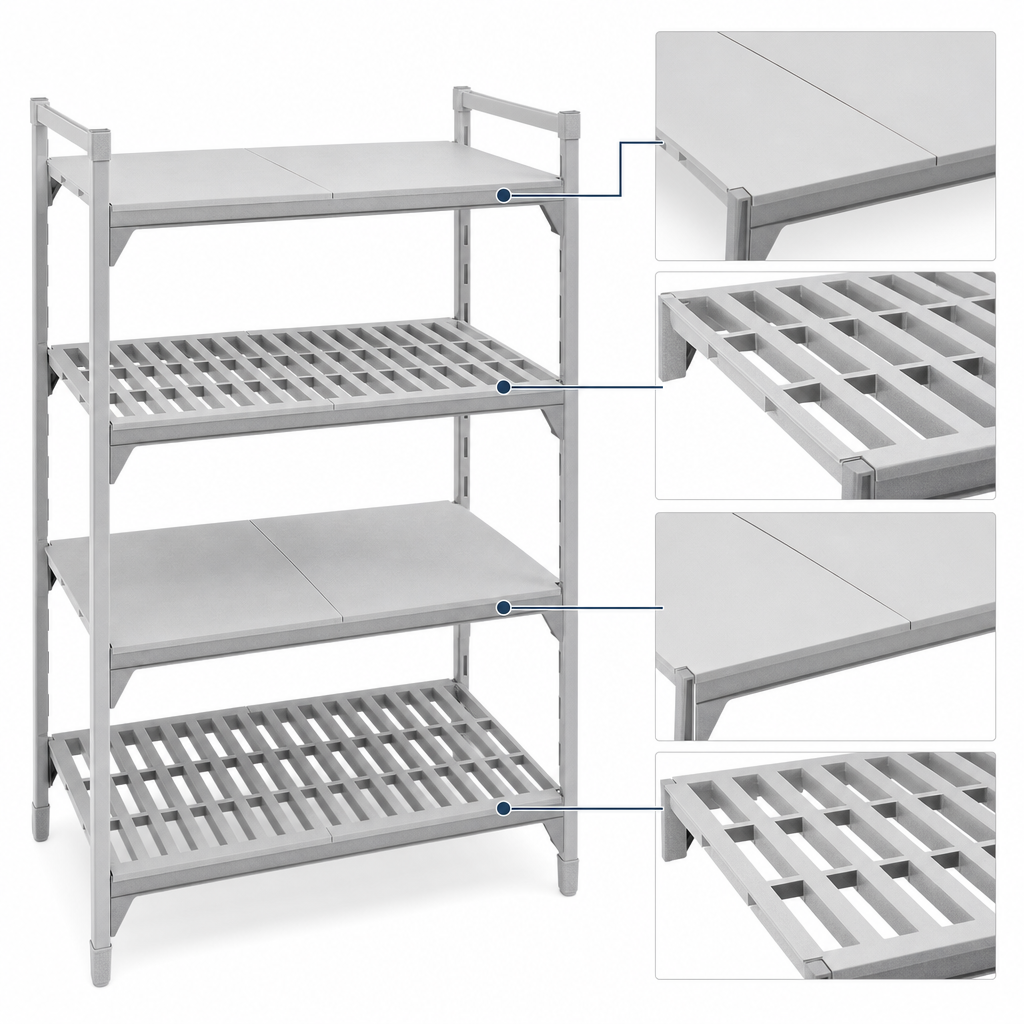 Four-Shelf Mixed Plate Layout