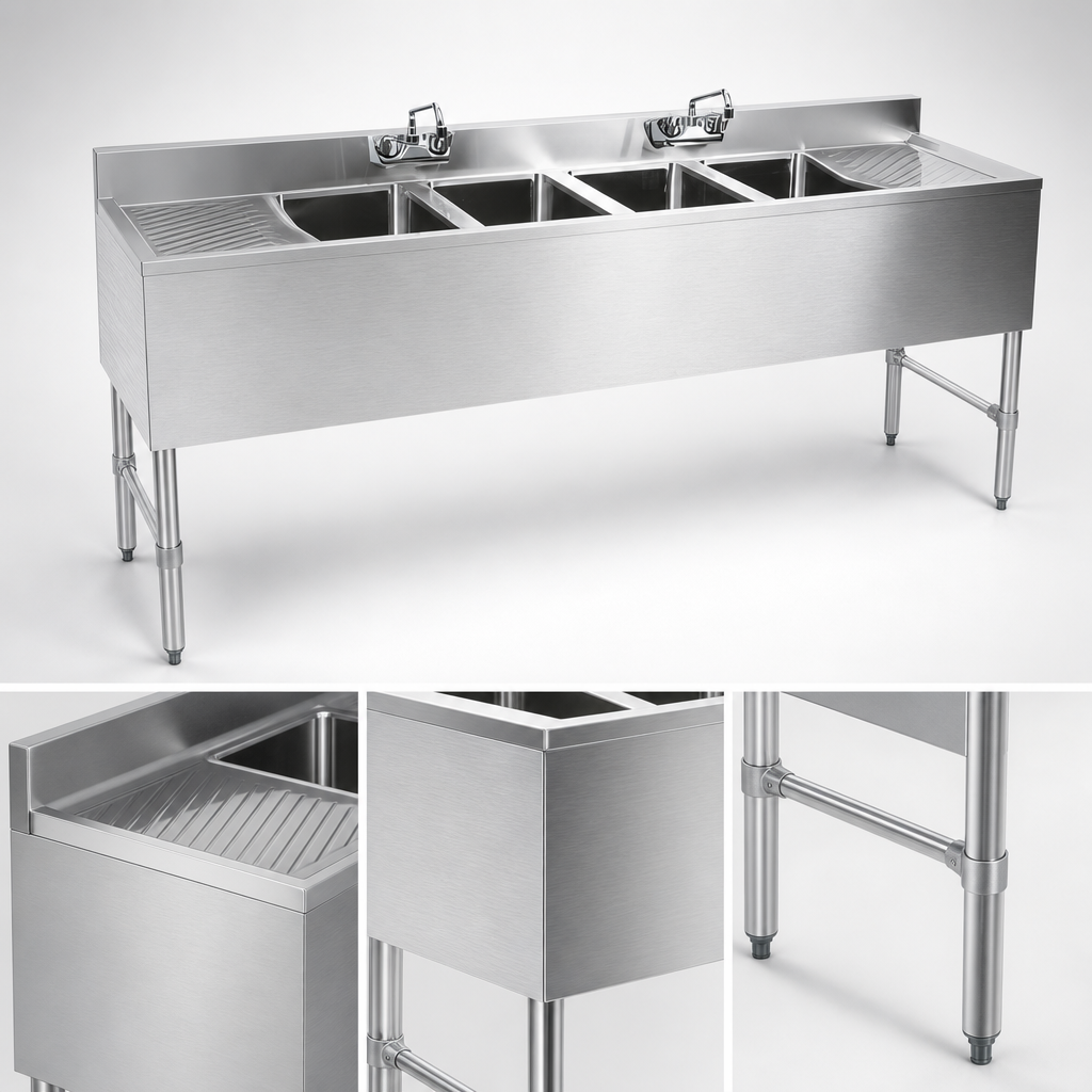 18-Gauge 304 Stainless Steel Construction