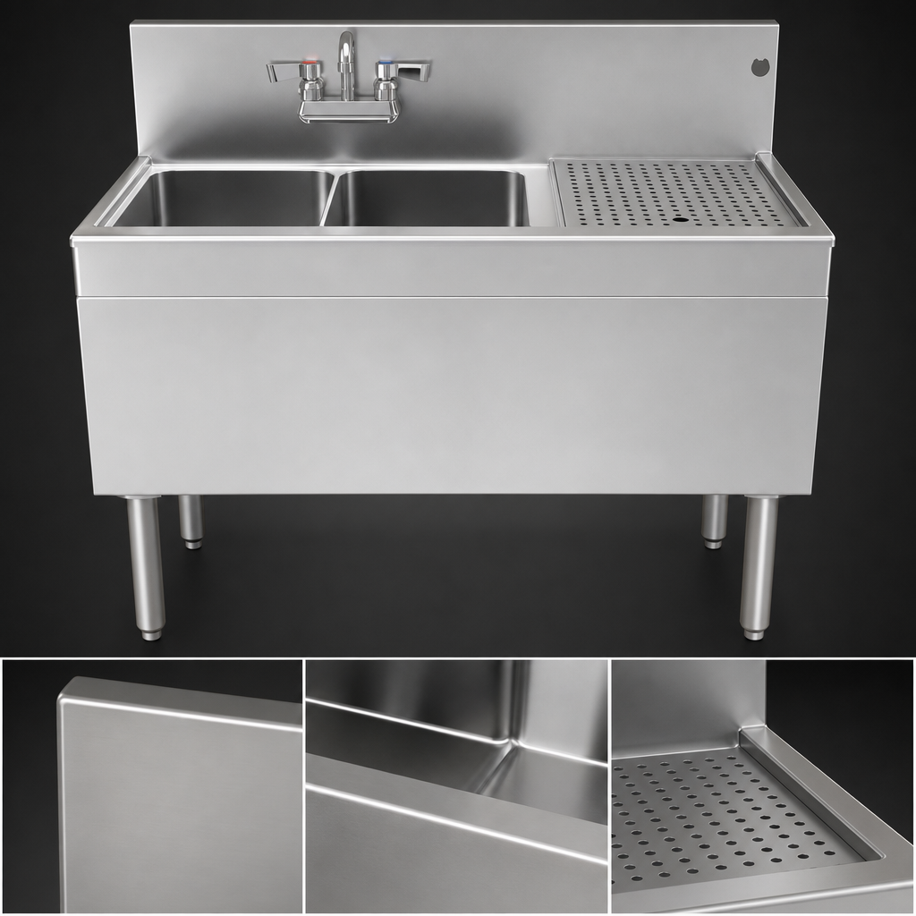 One-Piece Seamless Stainless Steel Top