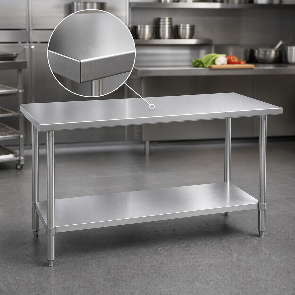 16-Gauge 400-Series Stainless Steel Top