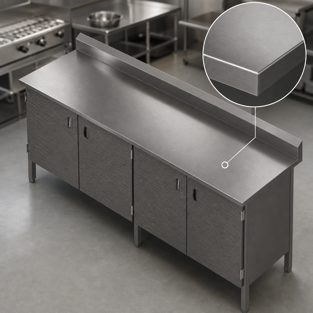 16-Gauge Stainless Steel Top