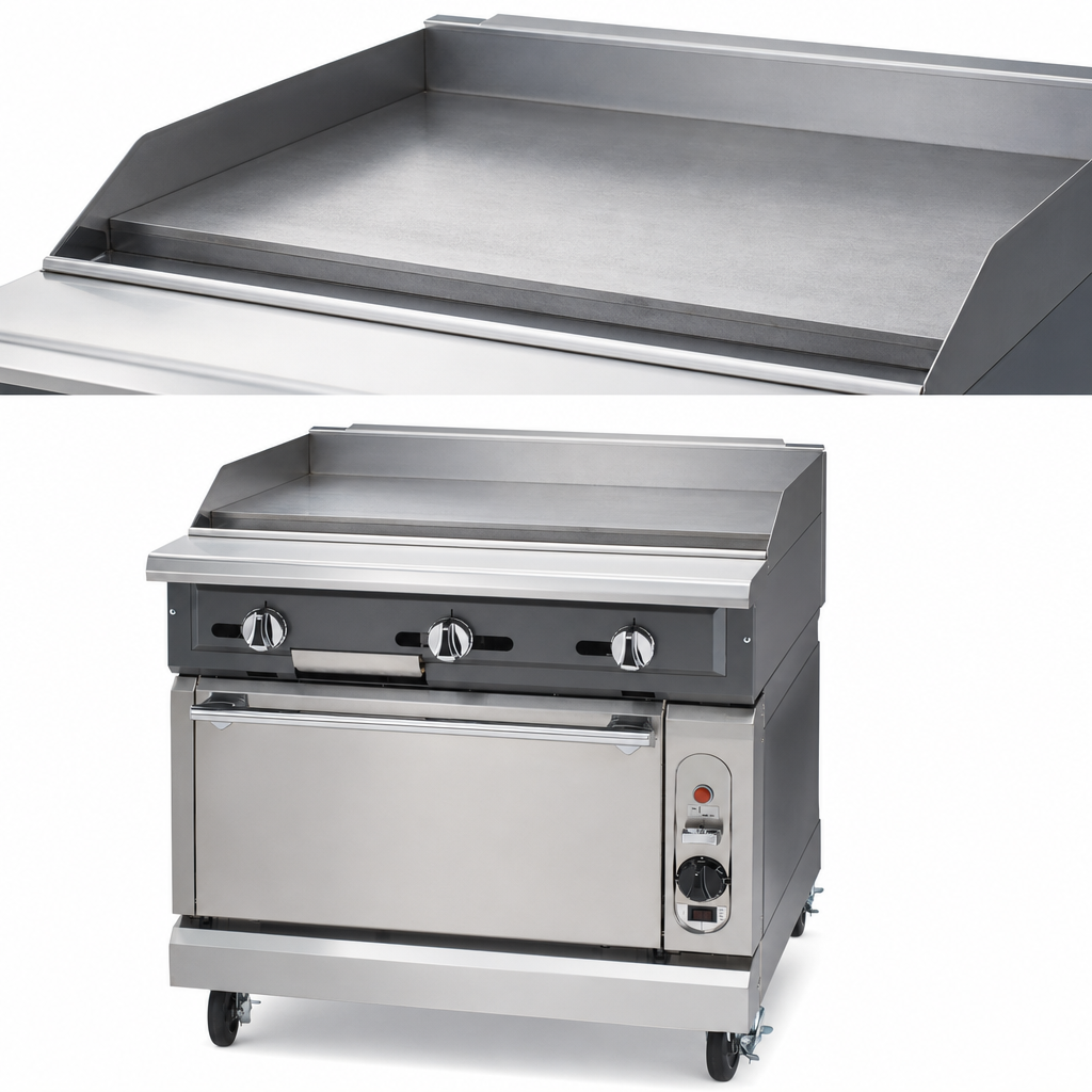 3/4-Inch Polished Steel Griddle Plate