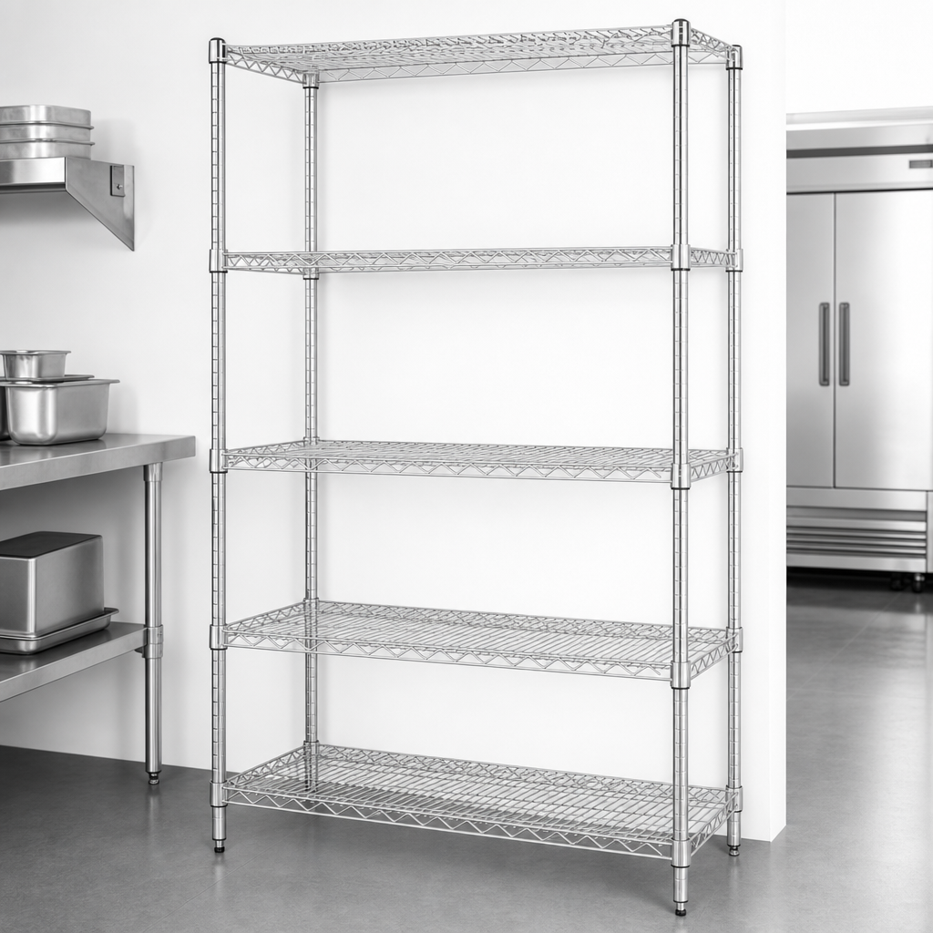 Five Wire Shelves Included