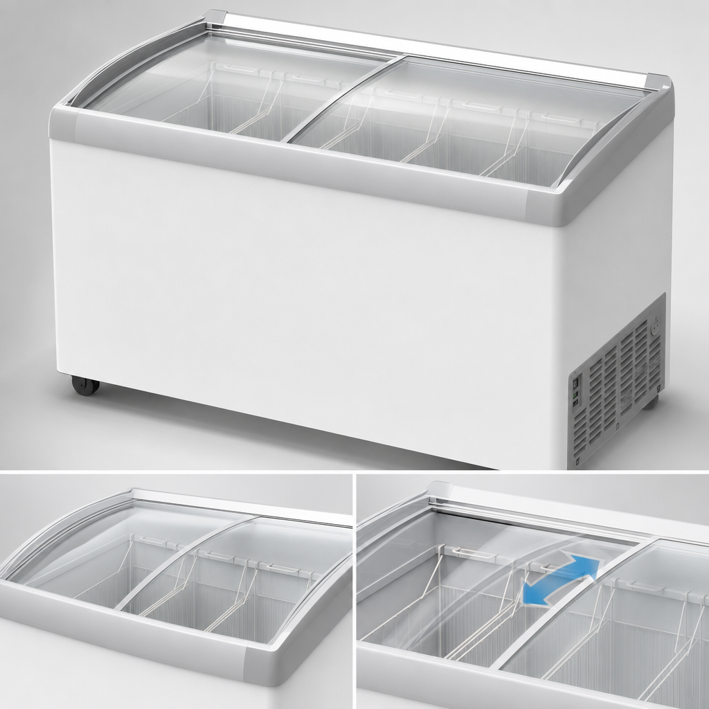 Curved Tempered Glass Sliding Lids