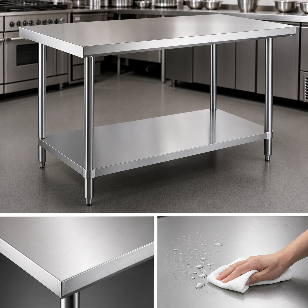 18-Gauge 304 Stainless Steel Top