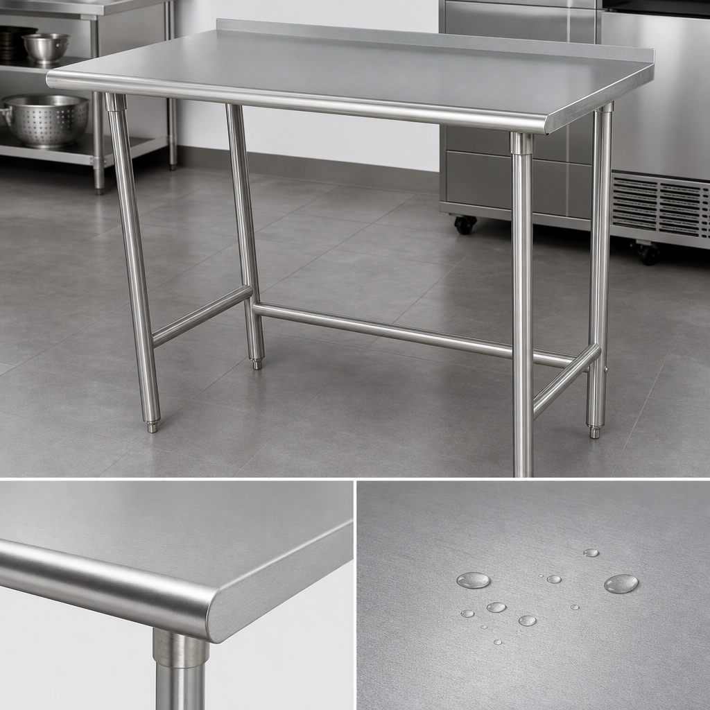 16-Gauge 304 Stainless Steel Top