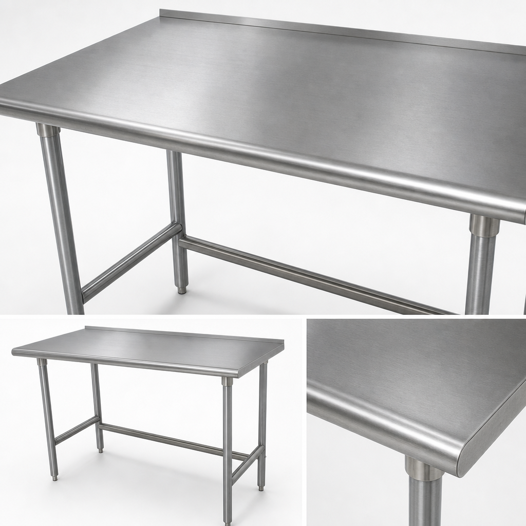 16-Gauge 304 Stainless Steel Top