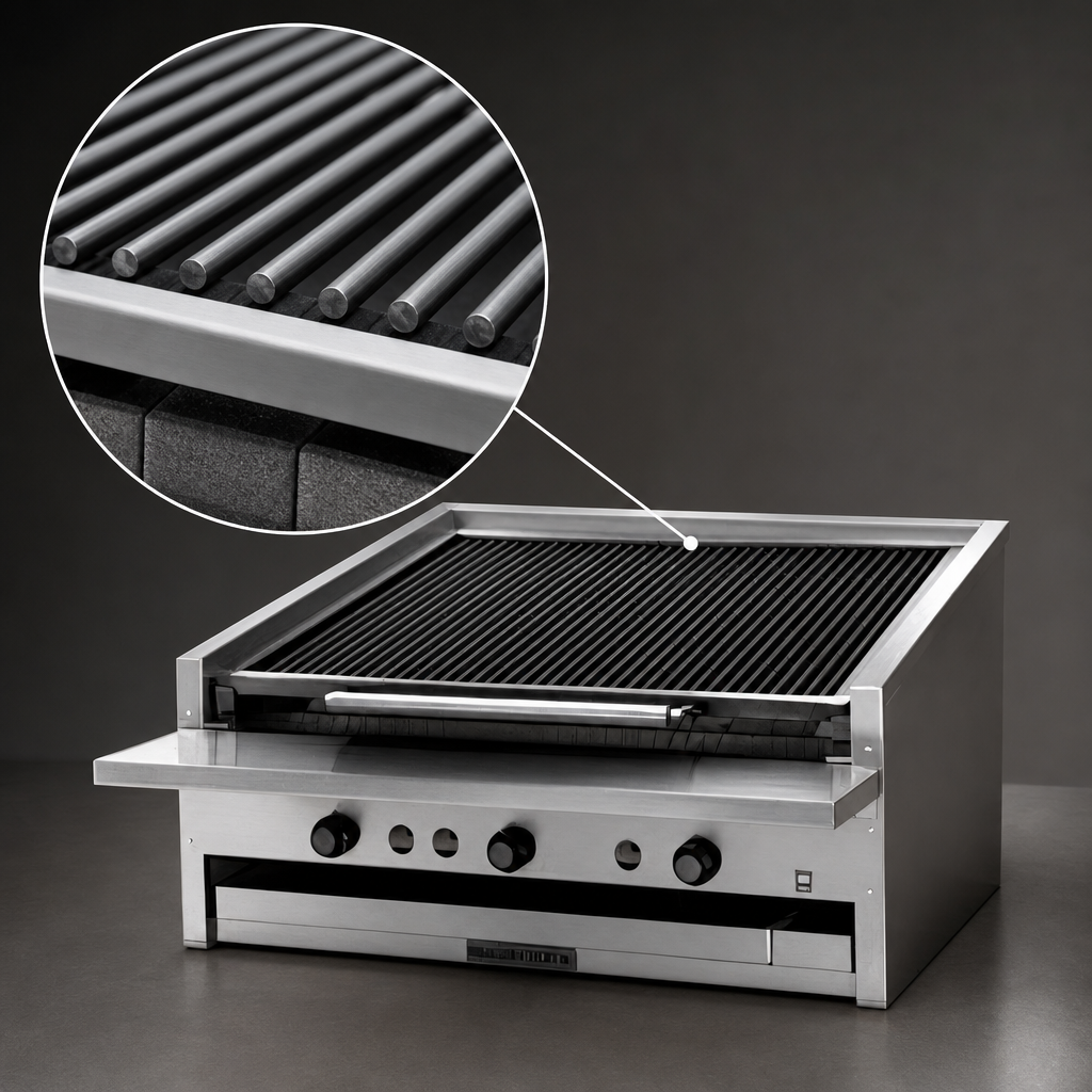 Free-Floating Round Rod Top Grid