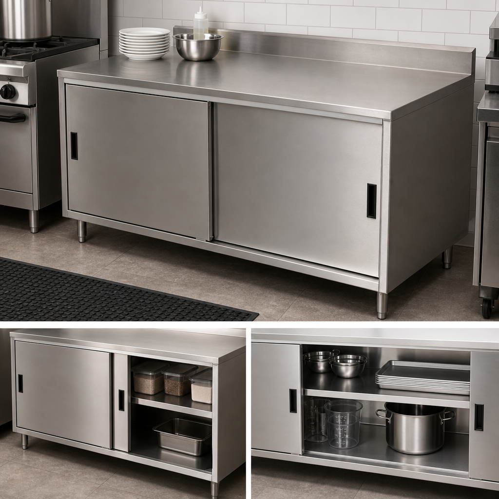 Cabinet Base with Sliding Doors