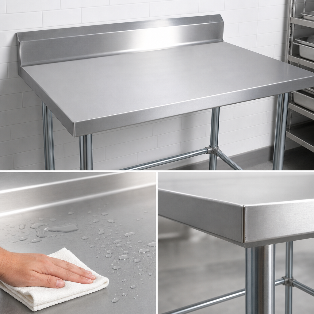 16-Gauge 304 Stainless Steel Top