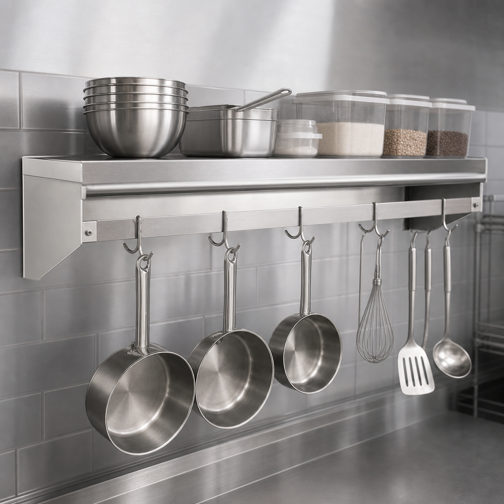 16-Gauge Type 430 Stainless Steel Shelf