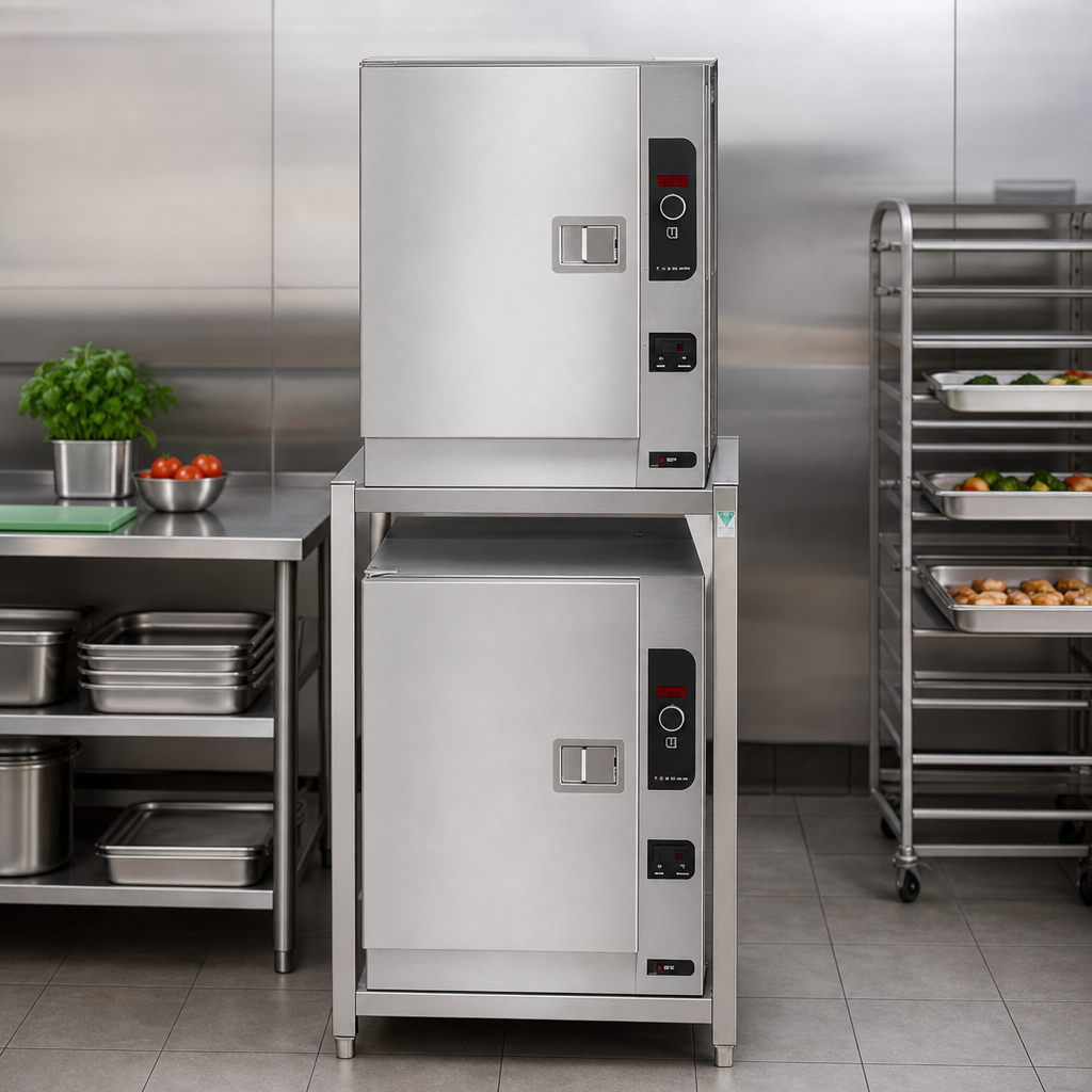 Double-Stacked, 2-Compartment Design