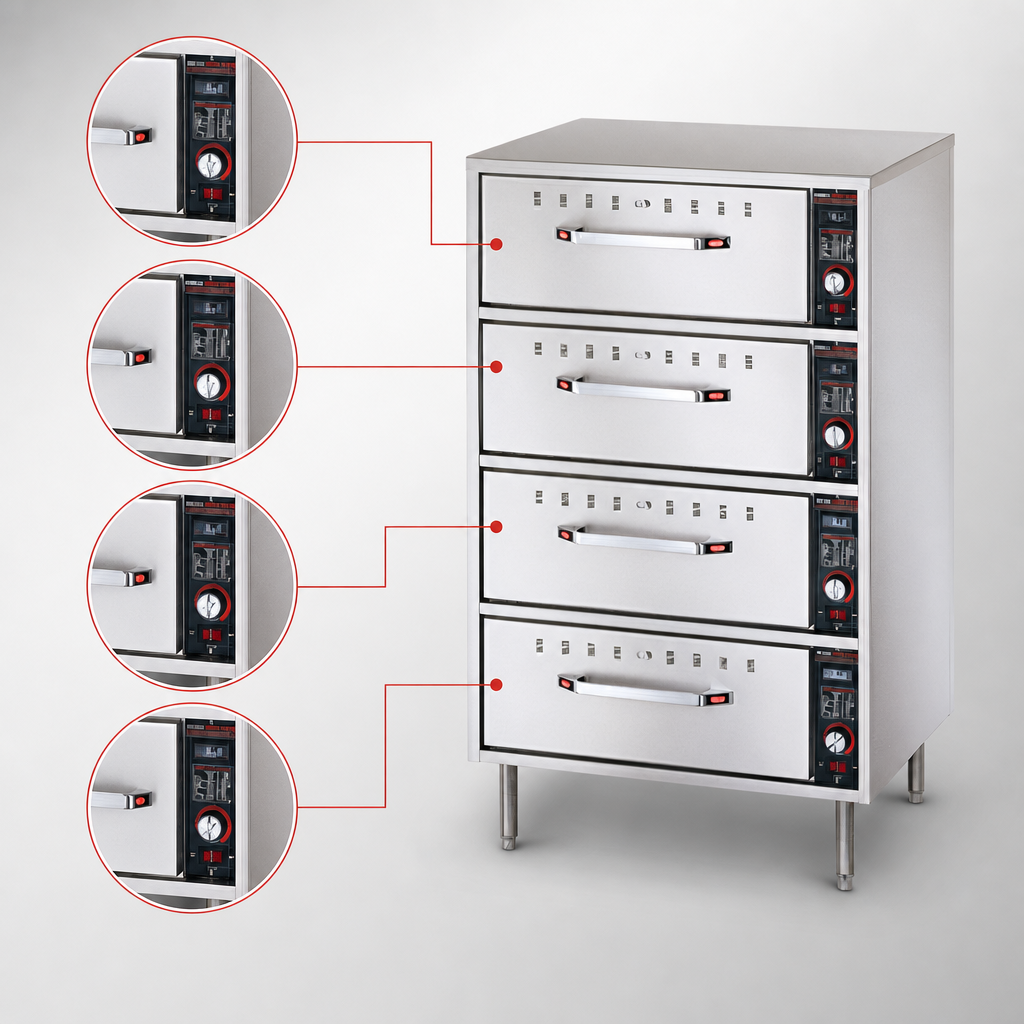 Four Independent Drawers