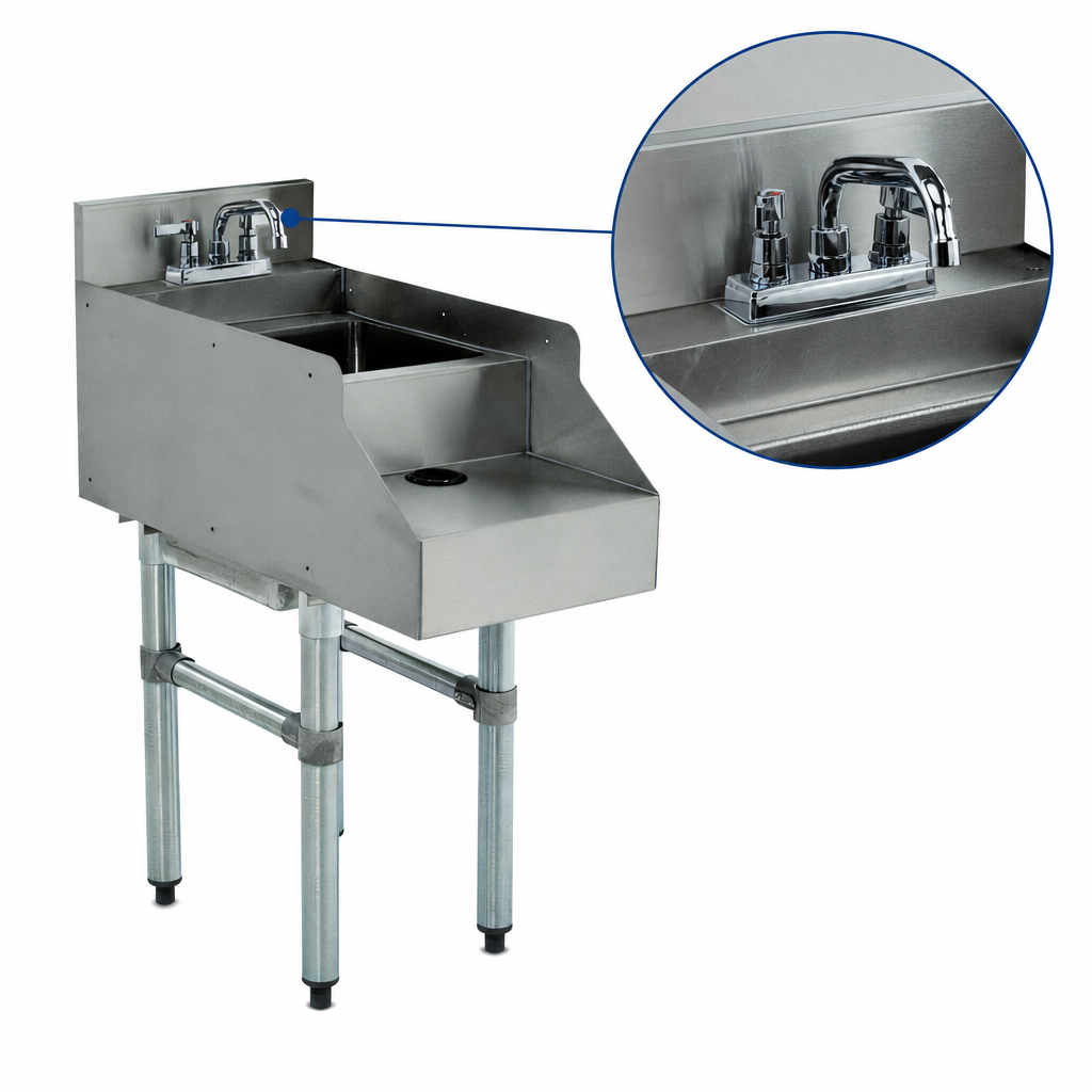 Deck-Mount Swing Spout Faucet