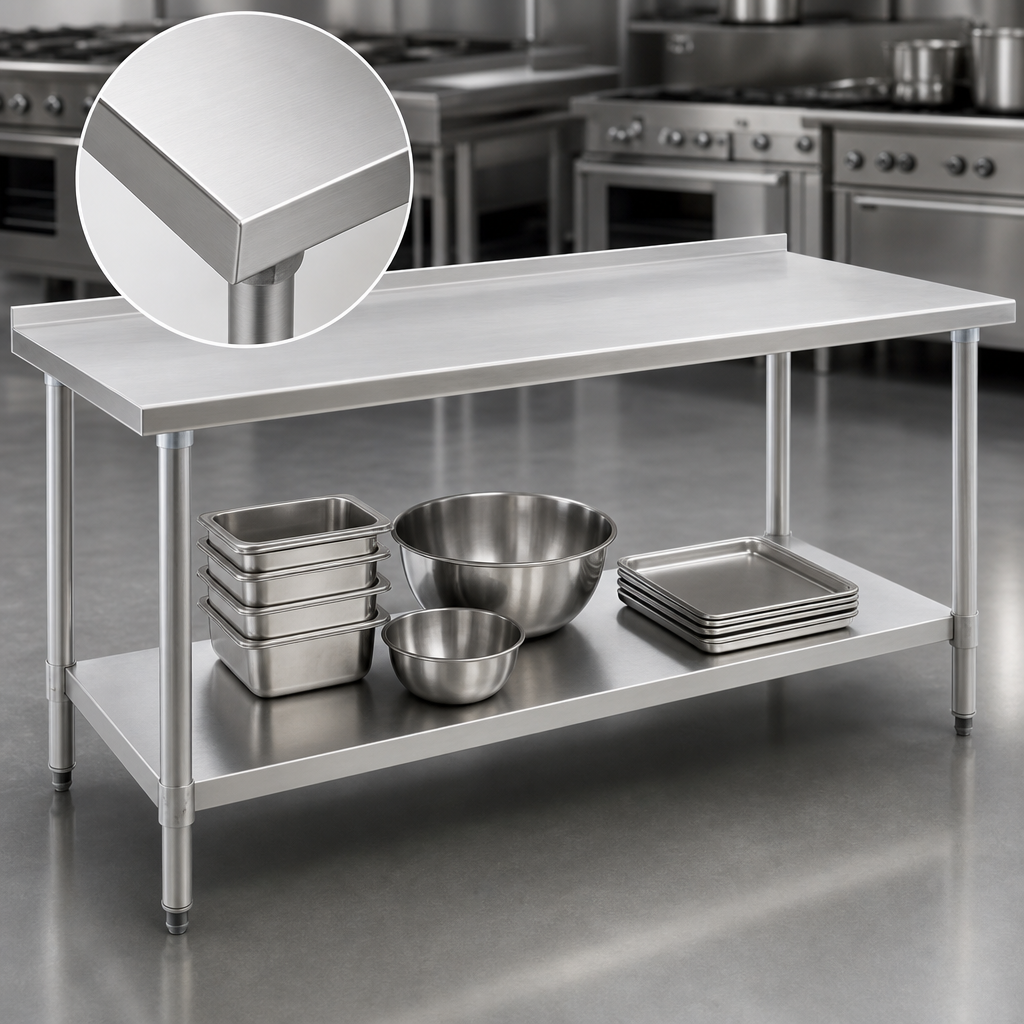Heavy-Gauge 430 Stainless Steel Top
