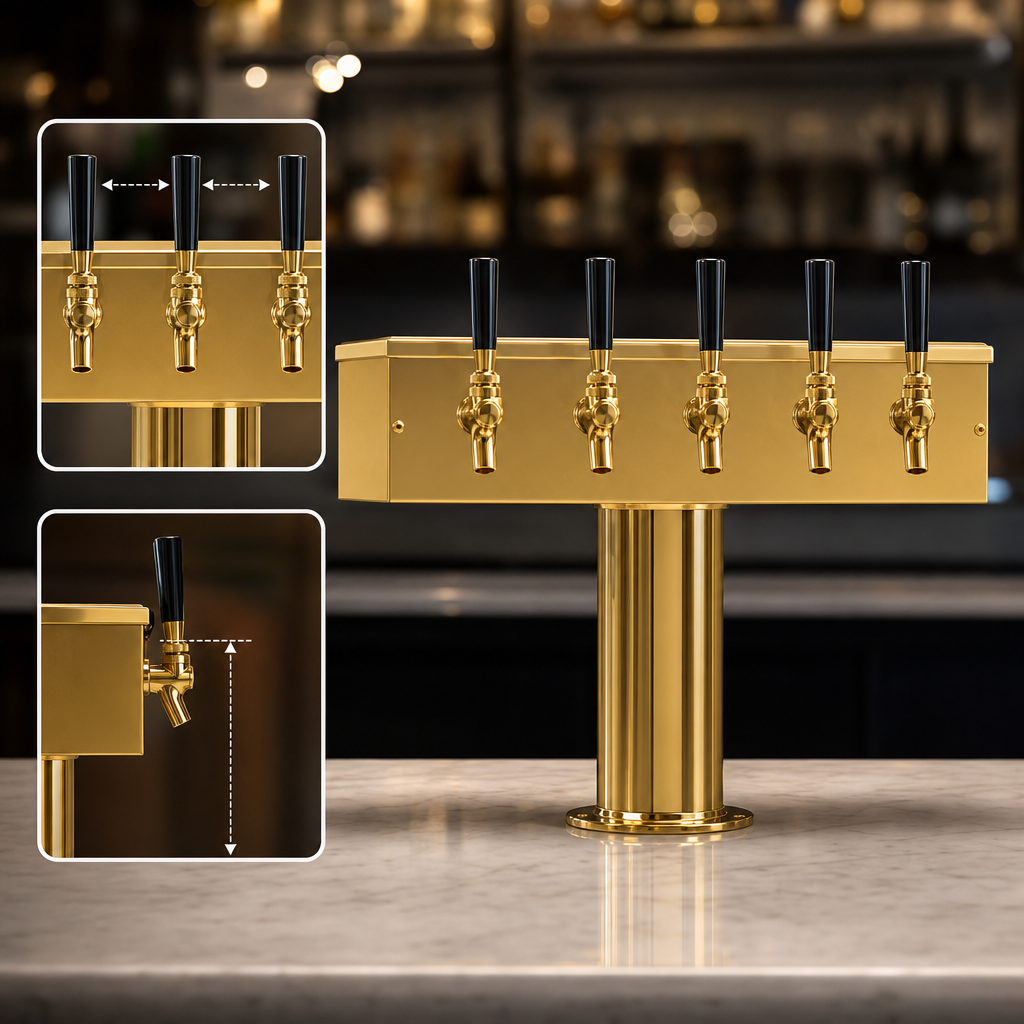 Five-Faucet Layout