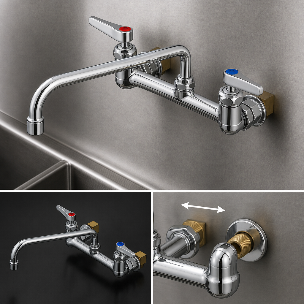 8-Inch Adjustable Wall Mount Centers