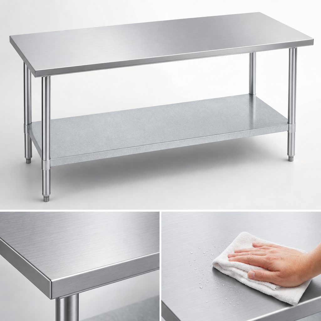 16-Gauge 400-Series Stainless Steel Top