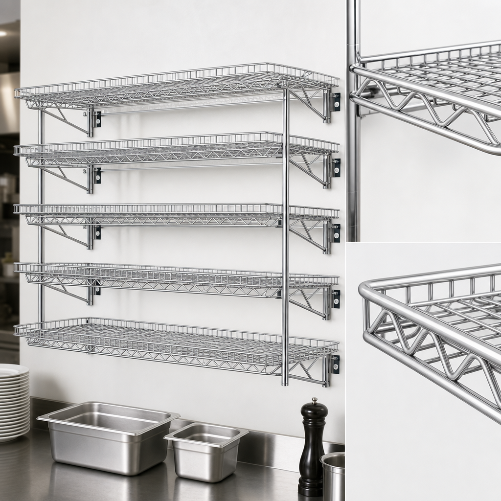 Quad-Truss Wire Shelves